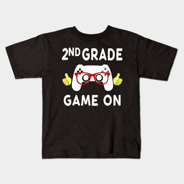 2nd Grade Gamer T Shirt Video Games Back To School Kids T-Shirt by FONSbually